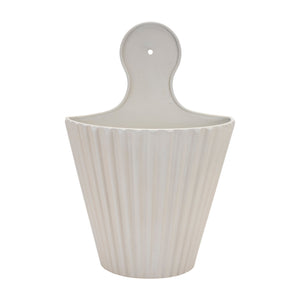Ribbed Metal Wall Pocket (Set of 2)