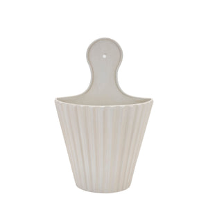 Ribbed Metal Wall Pocket (Set of 2)