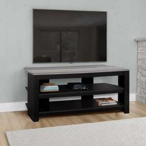 TV Stand, Console, Media Entertainment Center, 3 Storage Shelves