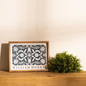William Morris Floral Pattern Framed Wall Print 13.75"L