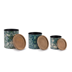 Round william morris canister (set of 3)