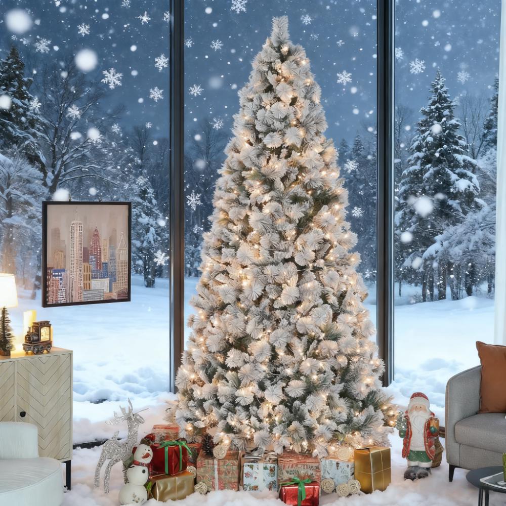 9 Ft Artificial Christmas Tree with 750 Clear Lights