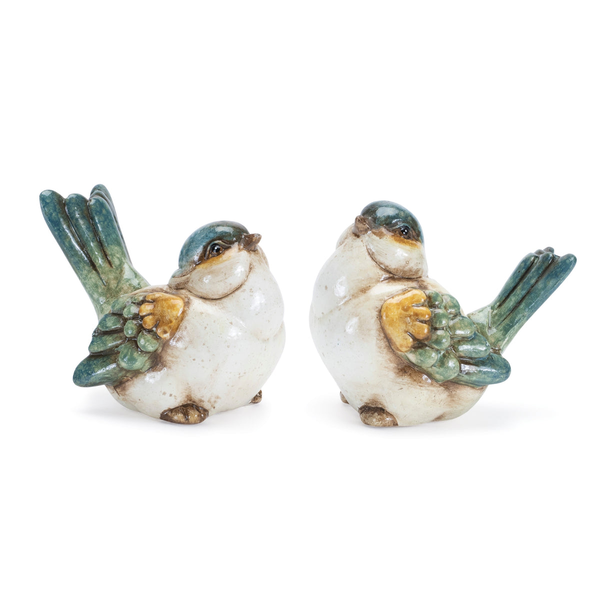 Terra cotta bird figurine (set of 6)