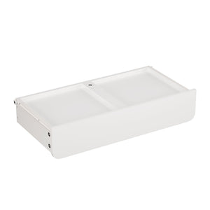 Bookshelf With Storage Bins And Drawer, Multi Functional Book Organizer For Toddlers - White