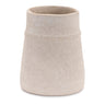Recycled paper chalk vase 6.5"h