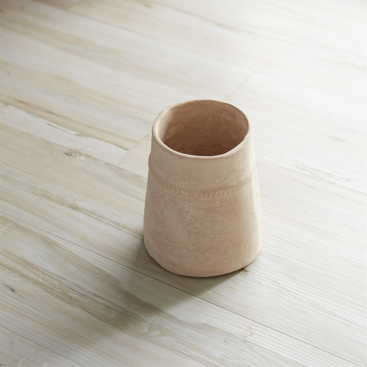 Recycled paper chalk vase 6.5"h