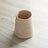 Recycled paper chalk vase 6.5"h