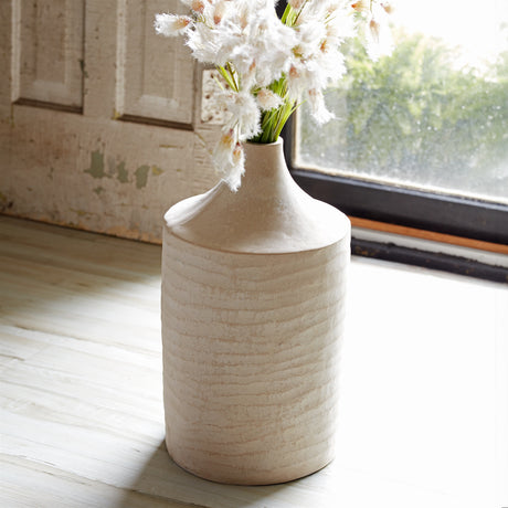 Recycled paper chalk vase 18"h