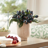 Recycled paper chalk vase 7"h