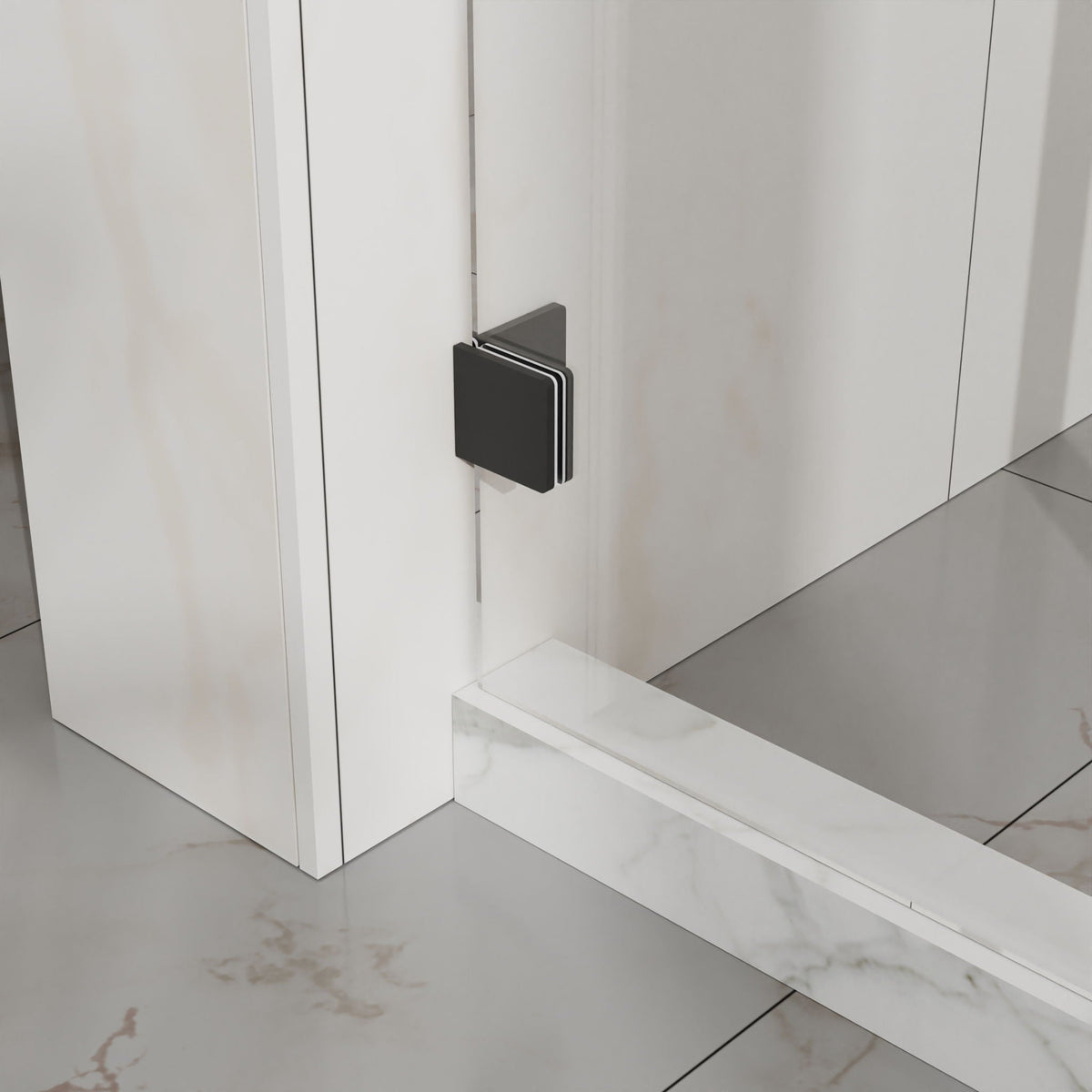 Frameless Tub Sliding Shower Door With Easy Clean Coating