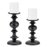 Modern metal candle holder (set of 2)