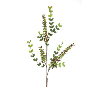 Variegated-red-berry-foliage-spray-(set-of-6)-Artificial-Flowering-Plants