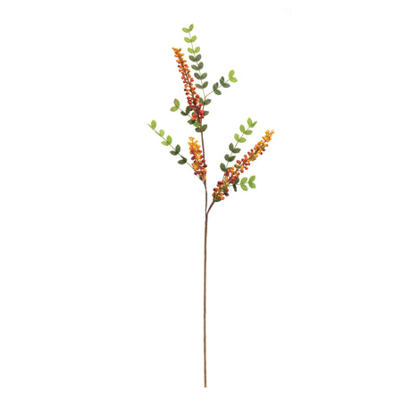 Orange berry foliage spray (set of 6)