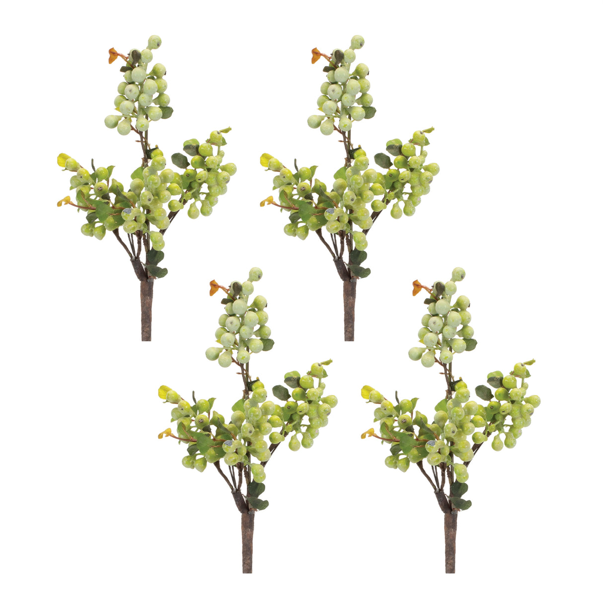 Green berry foliage spray (set of 6)