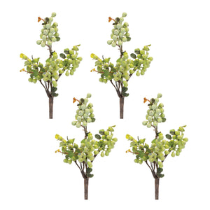 Green Berry Foliage Spray (Set of 4)