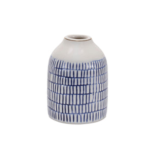 Etched Ceramic Bud Vase (Set of 2)