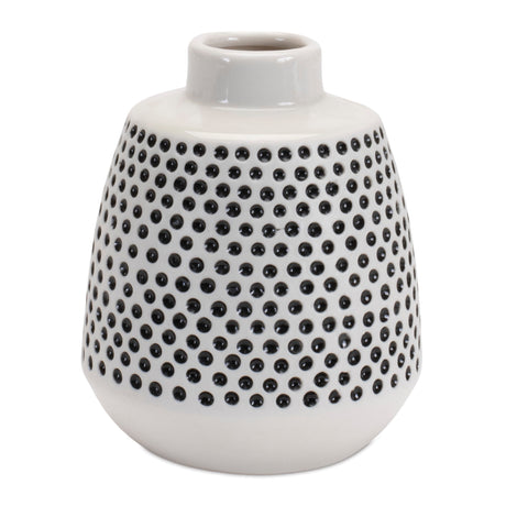 Bubbled Ceramic Bud Vase (Set of 2)