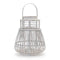 Woven rattan lantern 14.5"h