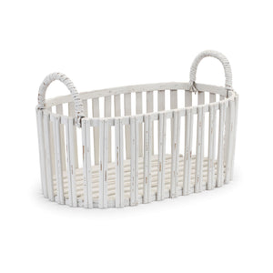 Oval Woven Rattan Tabletop Basket (Set of 2)