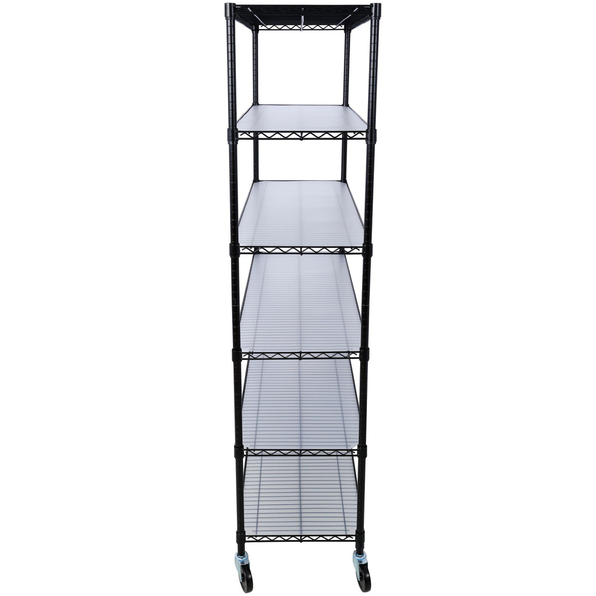 6 Tier 6000Lbs Capacity Nsf Metal Shelf Wire Shelving Unit, Heavy Duty Adjustable Storage Rack With Wheels & Shelf Liners For Commercial Grade Utility Steel Storage Rack