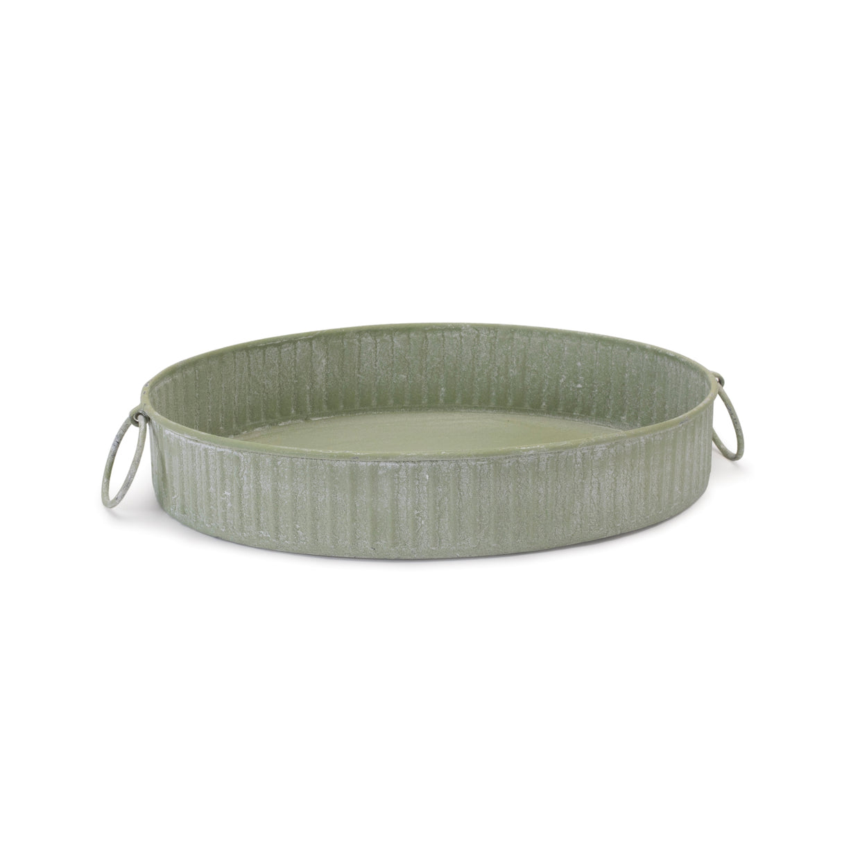 Round Iron Metal Tray (Set of 3)