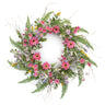 Mixed fern floral wreath 20"d