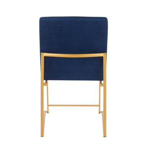 Fuji - Contemporary Stylish Frame, High Back Dining Chair (Set of 2)
