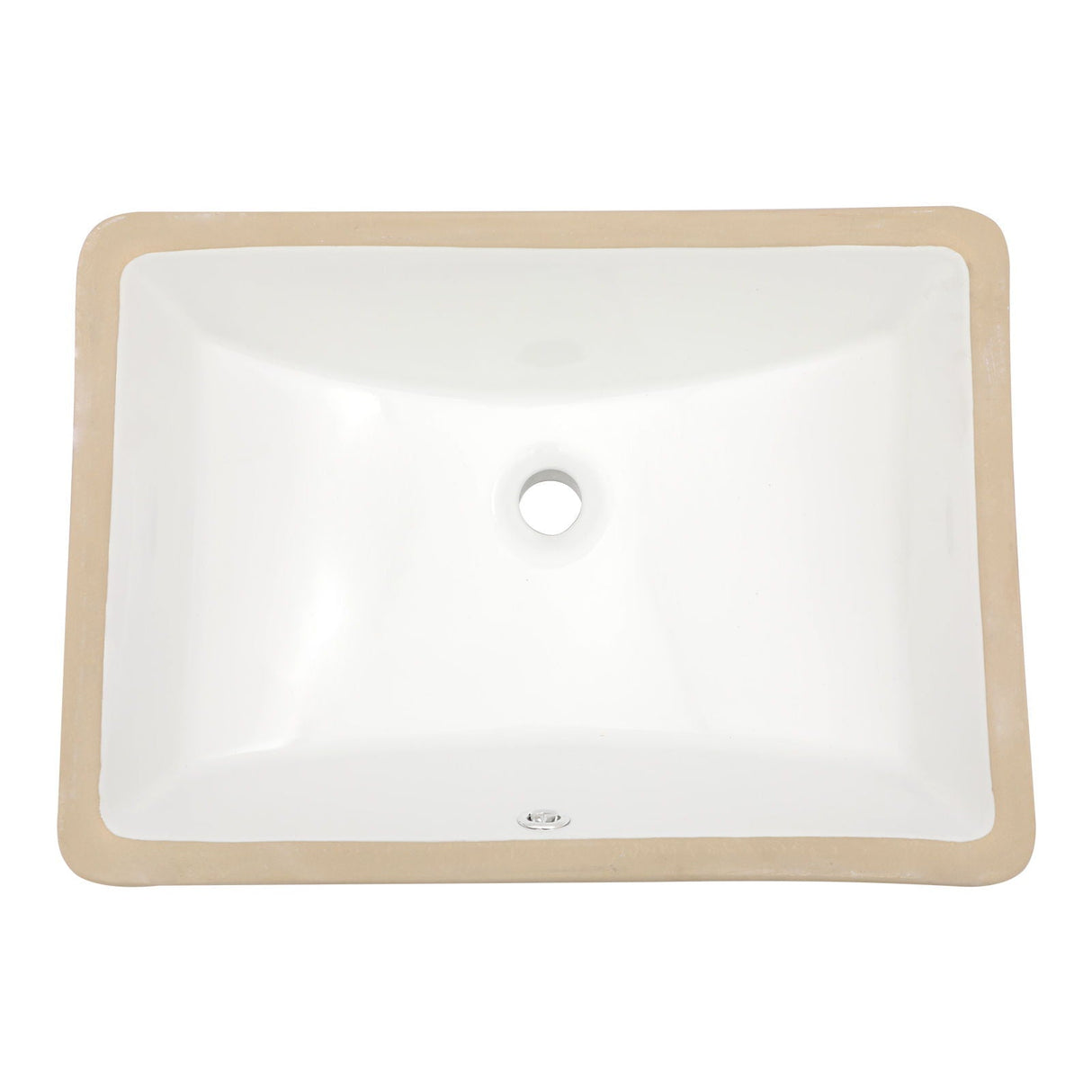 Modern Ceramic Undermount Bathroom Sink With Overflow, High Quality