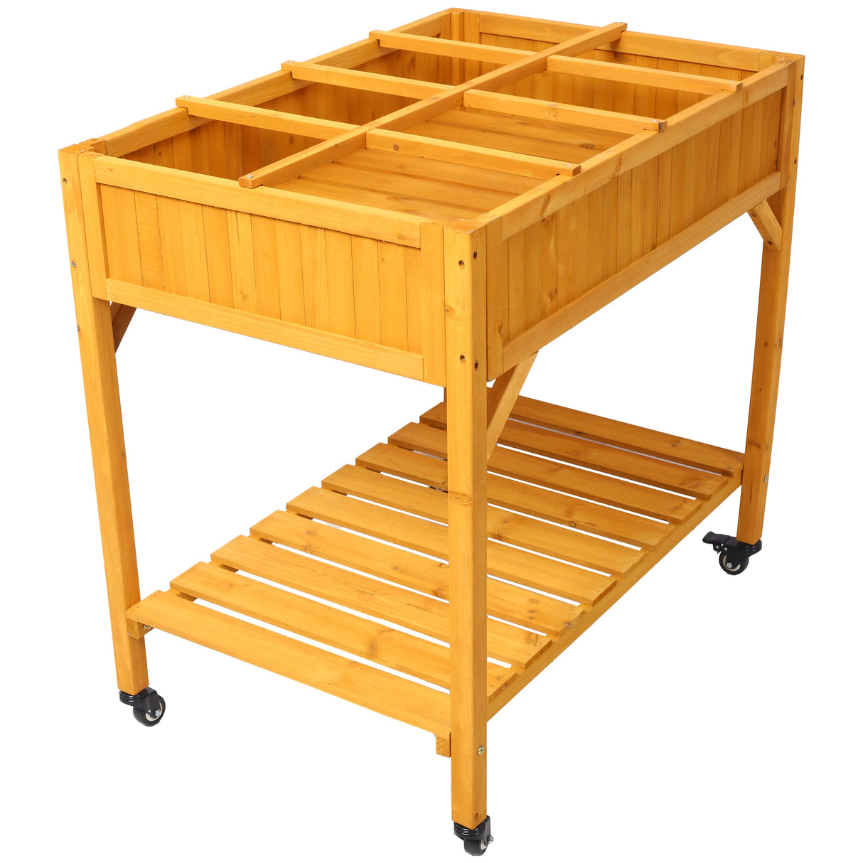 Elevated 8 Pocket Herb Garden Bed