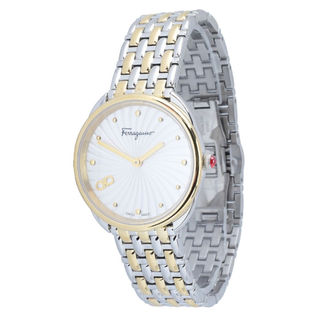 Ferragamo Women's Cuir Swiss Made Quartz Bracelet Watch