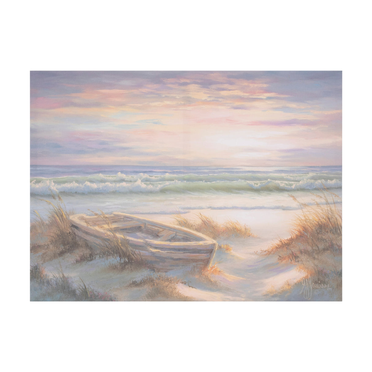 Ocean landscape canvas art 24"l