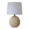 Ribbed ceramic table lamp 20.5"h