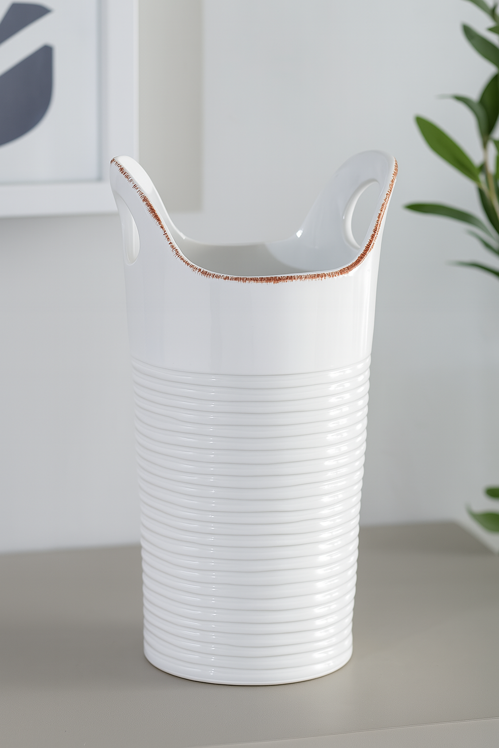 Ceramic Bucket Vase (Set of 2)