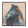 Framed horse canvas art 24"sq