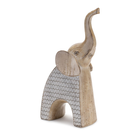 Etched elephant decor (set of 2)