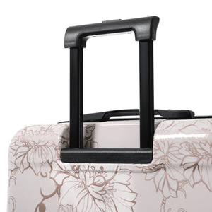PC+ABS Hardside Luggage Set with Digital Lock - Pink Flower Print
