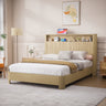 Queen Size Bed Frame With Storage Headboard