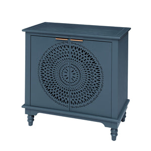 Hollow - Carved 2 Doors Accent Cabinet