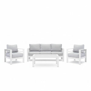 Outdoor Patio Set With All-Weather Thick Cushions