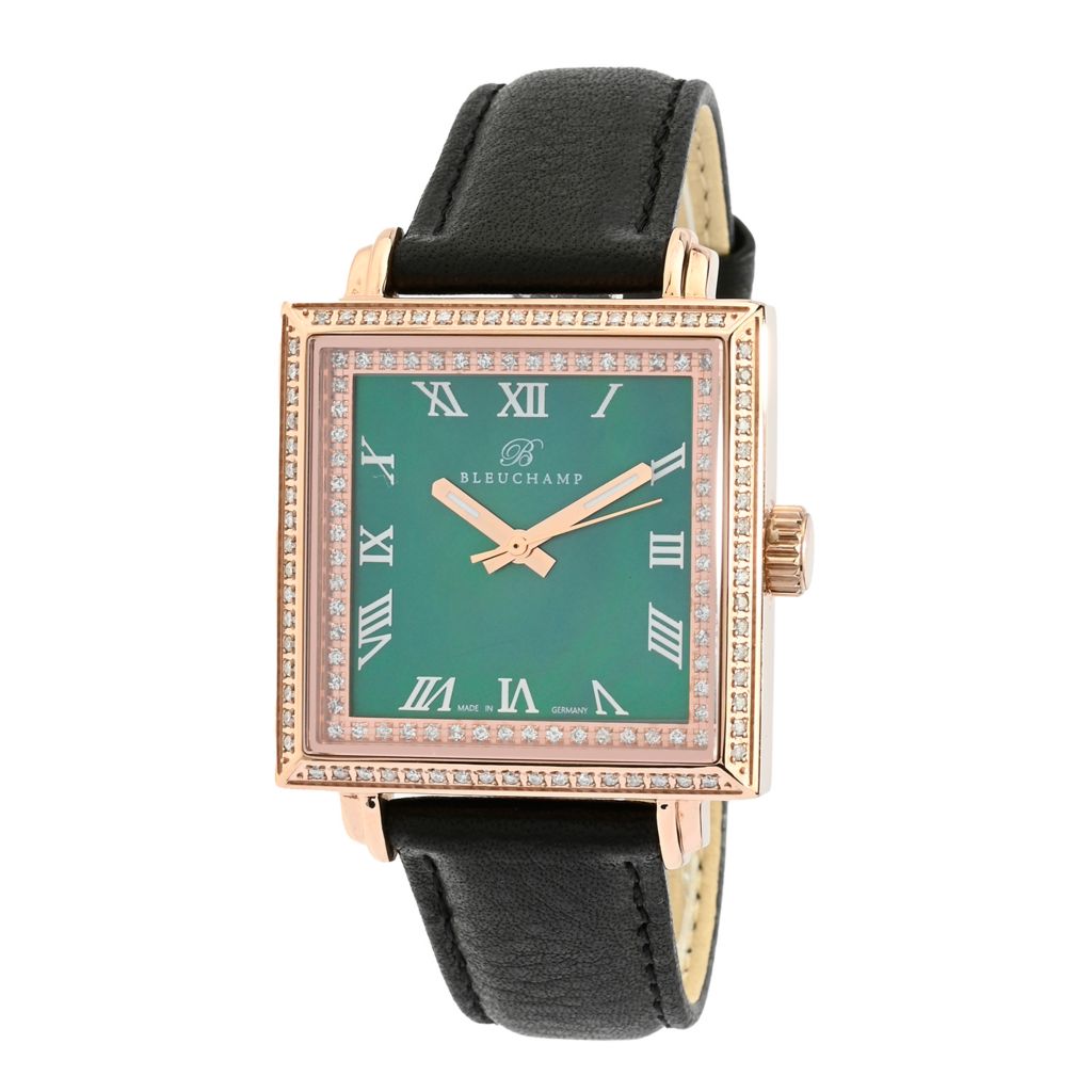 Bleuchamp Women's Carree LE Swiss Quartz 1.28ctw Diamond Watch