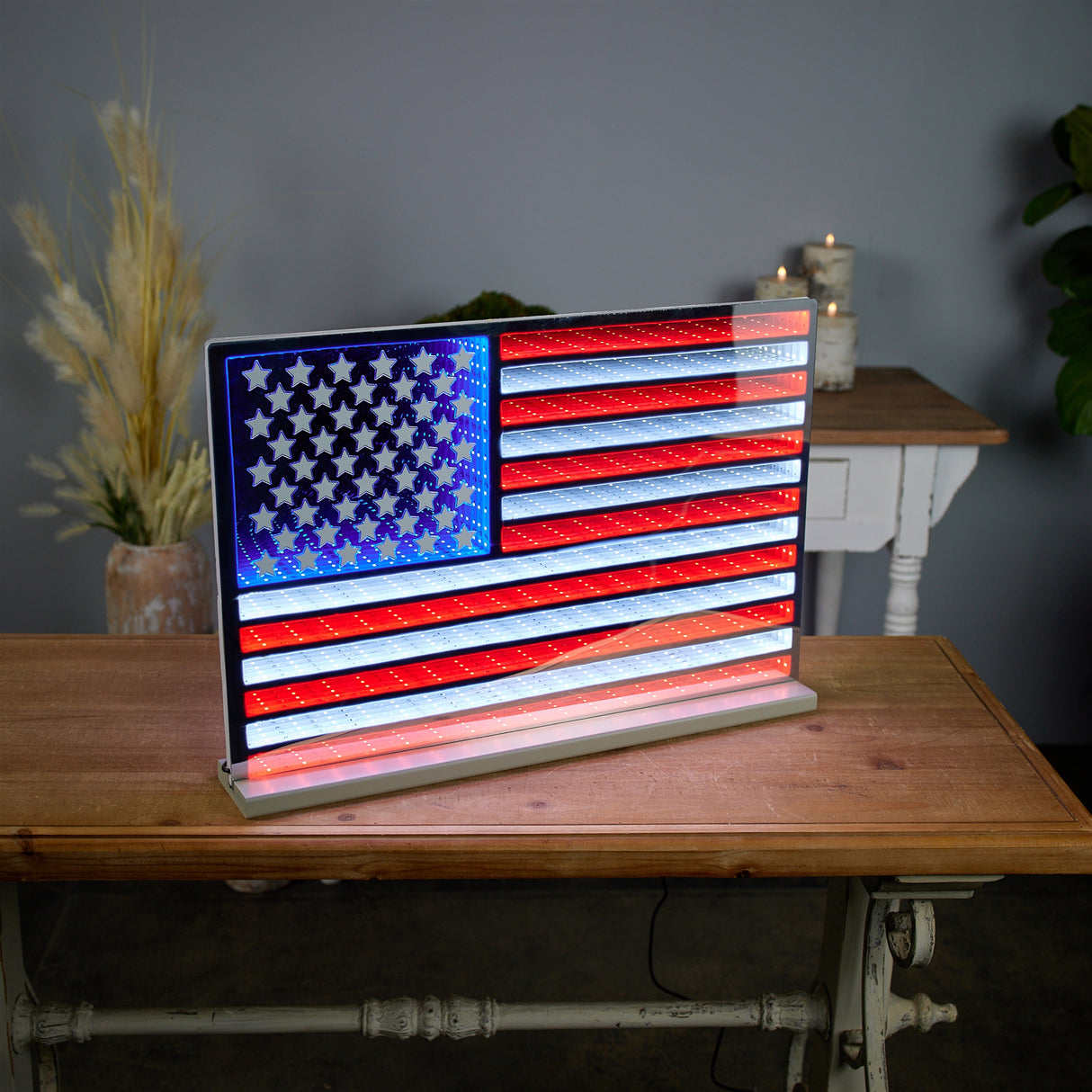 American flag ekko light display 23"l
