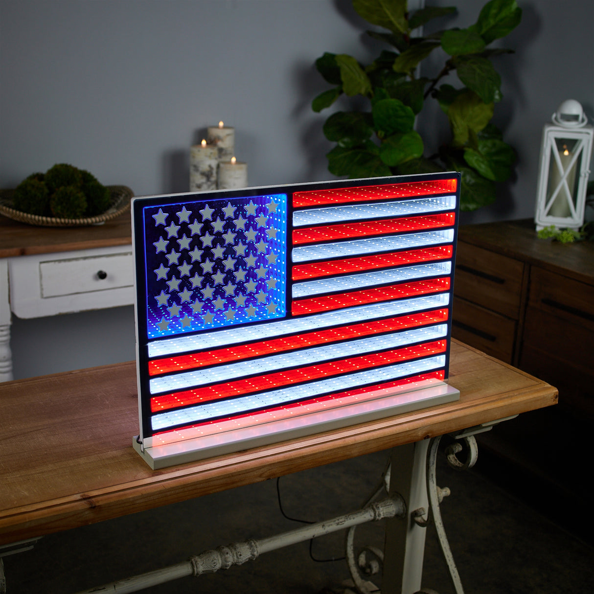 American flag ekko light display 23"l