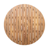 Patio Set Outdoor Acacia Wood Furniture Sets - Braided Dining Chairs & Dining Table