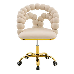 Puffy Bubble, Ball Chain Accent Chair With 5 Claw Casters