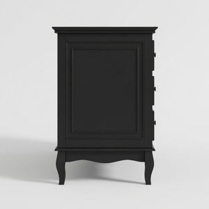 7 Drawer Dresser, Storage Chest - Black