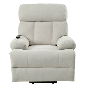 Oversized Power Lift Recliner Chai With Remote Control, Side Pocket, Spacious Seat