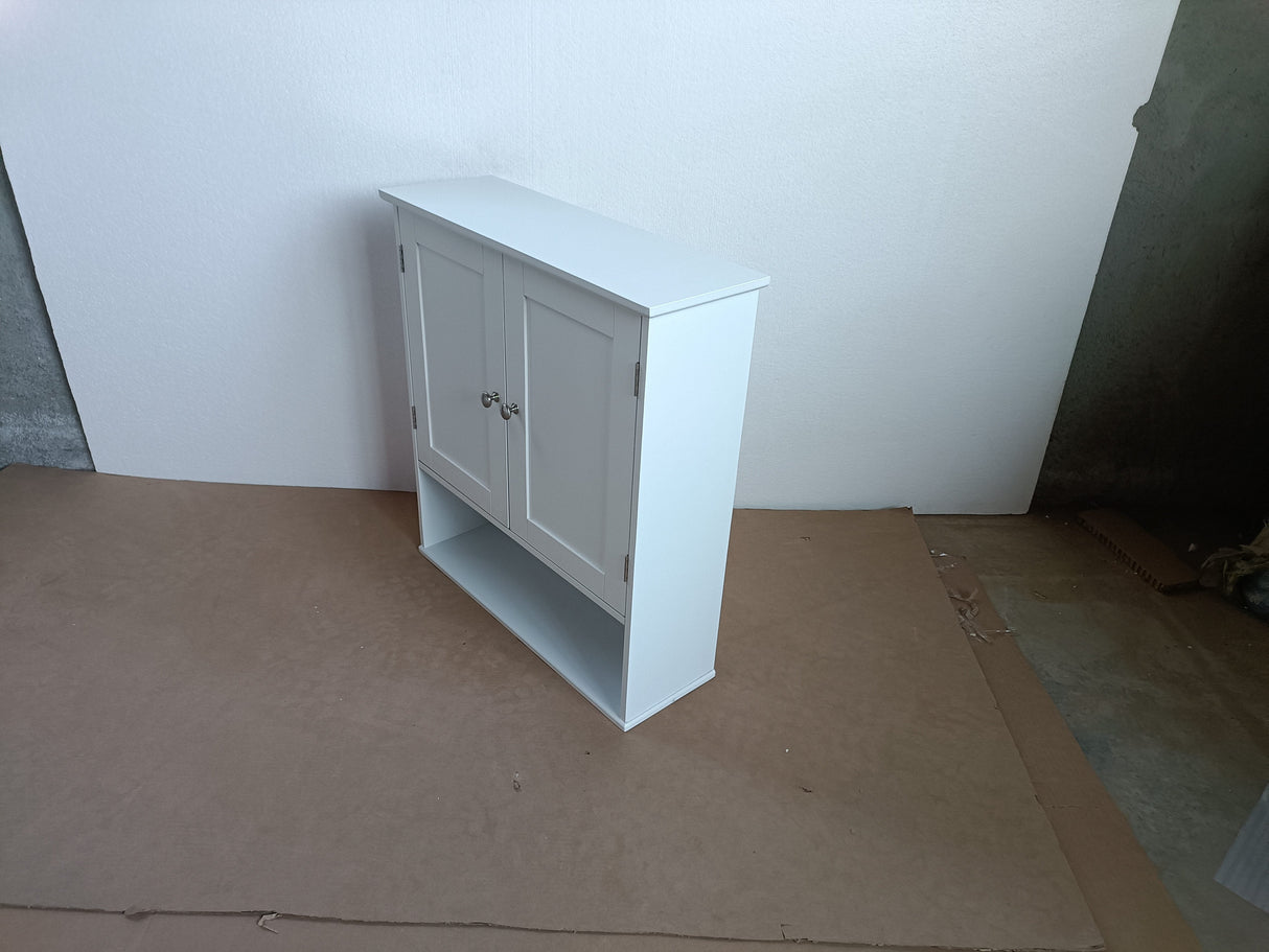 Bathroom Wall Cabinet with Door and Adjustable Shelves