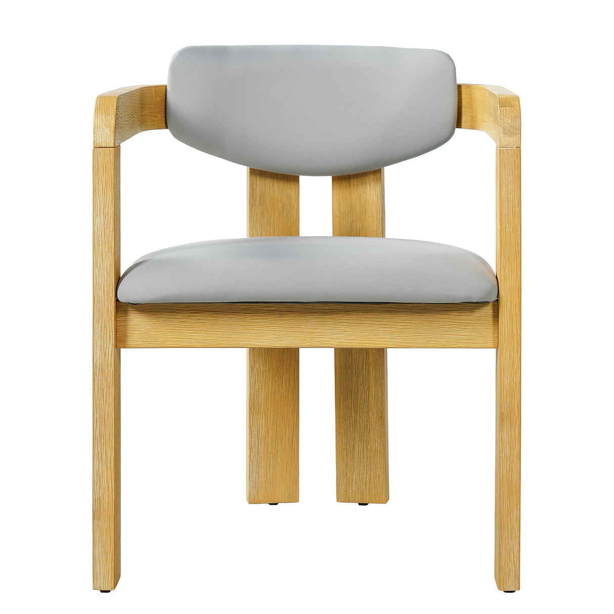 Set of 2 Outdoor Acacia Wood Dining Chairs with Cushions