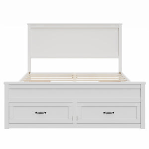 Modern Storage Platform Bed Frame With 6 Drawers