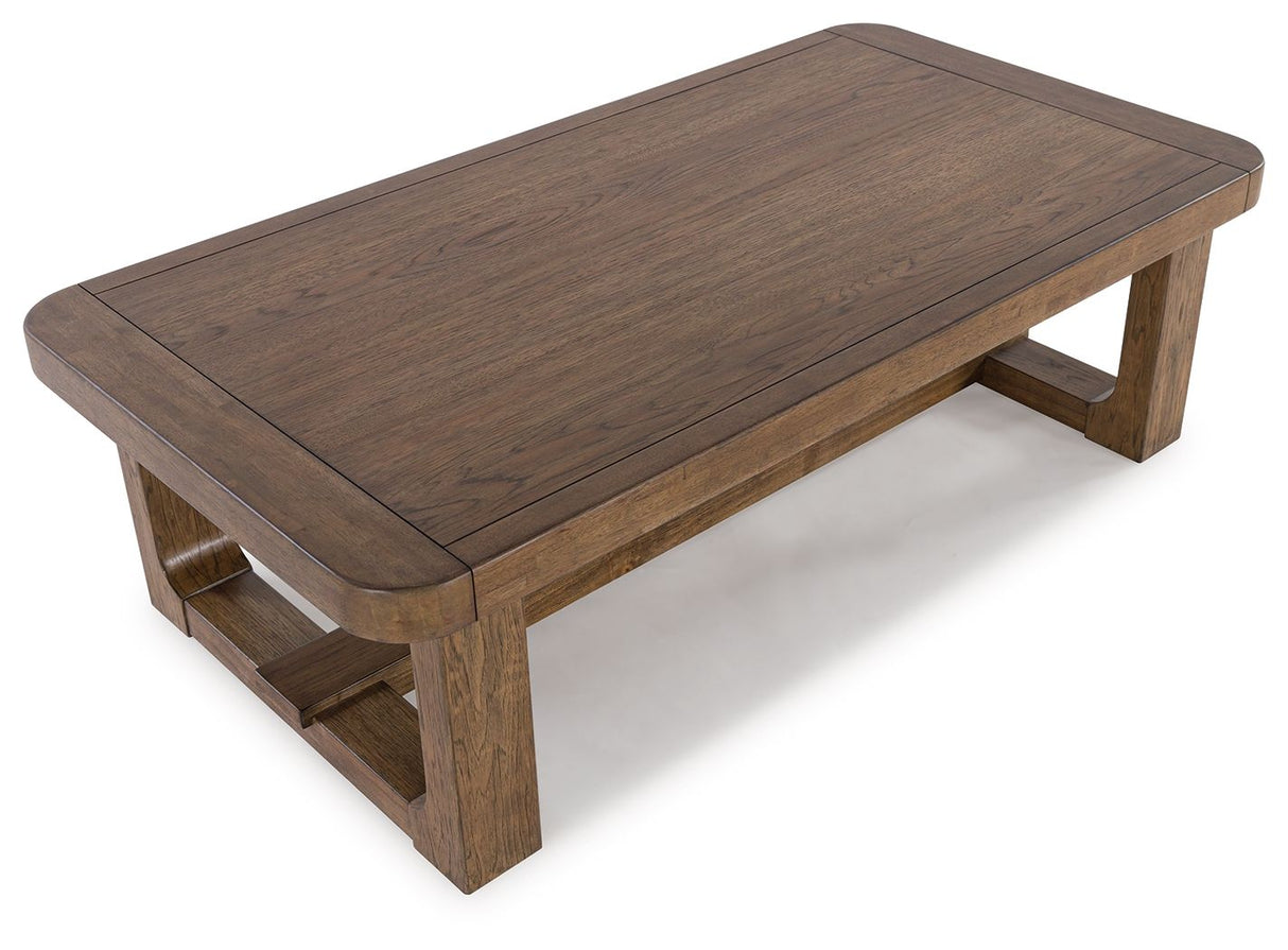 Cabalynn - Rectangular Cocktail Table - Light Brown